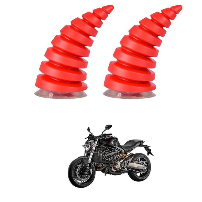 LOVMOTO 2 Pcs Helmet Devil Horns with Suction Cups - Motorcycle Helmet Devil Horn Decoration Sticker Demon Horn for Bicycle Helmet Bike Ski Motorcycle Comfortable with Mon-Ster 821-image-28