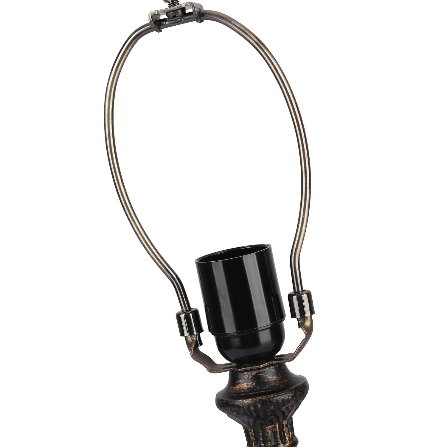 BARCELONA LED "Rafa" Tischleuchte im Tiffany-Stil Ø 30cm Lampenschirm aus Beige-Mehrfarbigem Glas. Klassisches Art Nouveau Vintage. E27 Lampe für Wohnzimmer, Schlafzimmer, Nachttisch und Büro