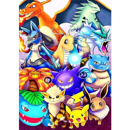 DAERLE Diamond Painting Dibujos Animados, DIY 5D Completo Diamante Pintura Anime Bordado Punto De...