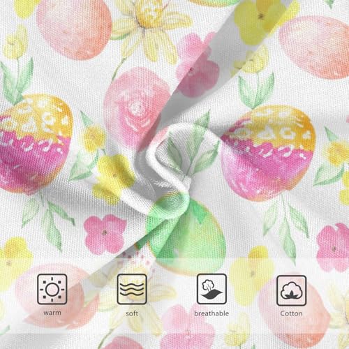 Joisal Toddler Girls Underwear 2t Cotton Cute Panties Girl Print Briefs Kids Undies Flowers Easter Eggs3