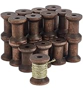 Amazon | BENECREAT 30個 木製空スプール 糸ボビン 木製ボビン 空