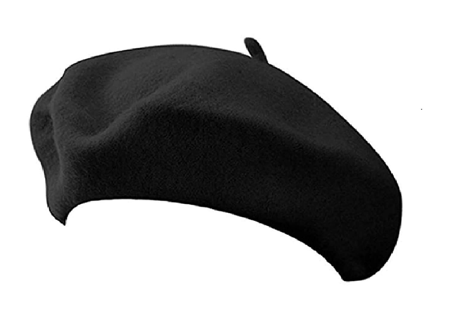 Ventewa Spain Unisex Wool Blend French Artist Beret Cap (ZBlack) - Image 4 thumbnail