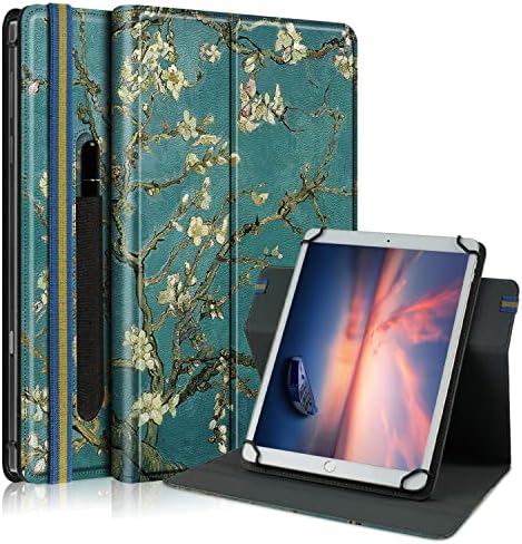 DINGGUAGUA 10.1 Inch Tablet Case Universal,Folio Cover For All 9 10 11" Tablet,Case Compatible with Lenovo/Samsung/Huawei/TECLAST/Fusion 5,Black