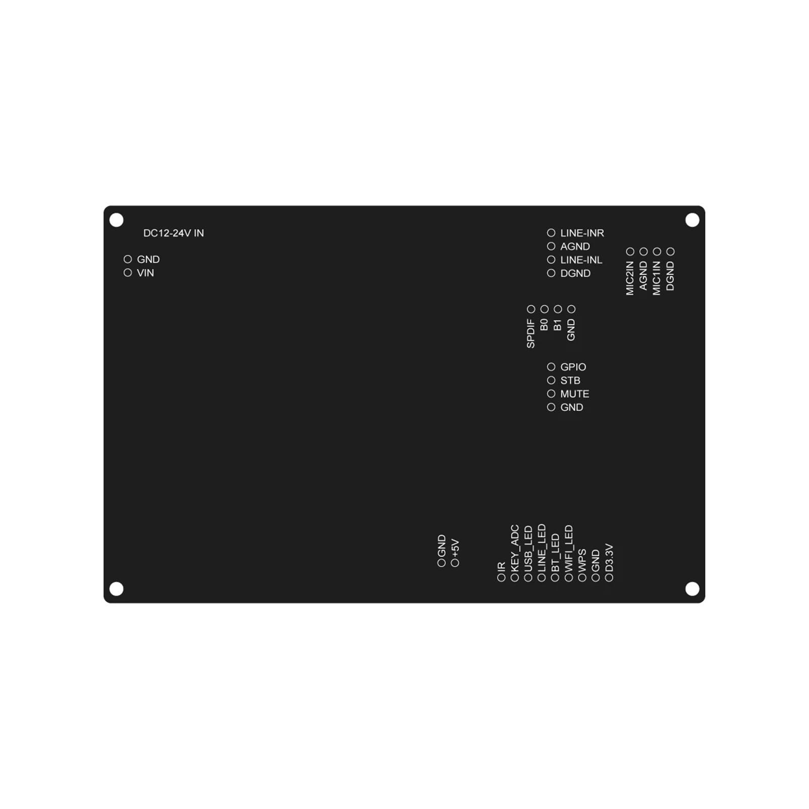 Wzmacniacz audio, 2.1 Bluetooth 5.0 kanałowy wzmacniacz stereo subwoofera 50Wx2+100W tonów wysokich i niskich do samodzielnego montażu