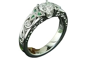 2 Ct Diamond Art Deco Trinity Celtic Wedding Ring