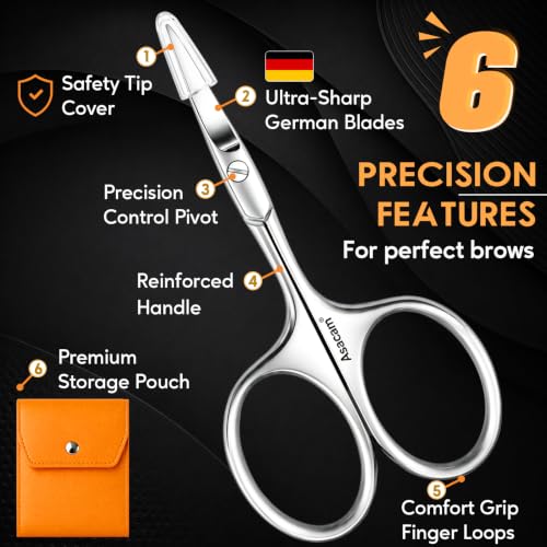 Professional Nose Hair & Eyebrow Scissors - image 7