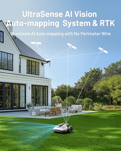 Image of Mammotion YUKA mini 700H Robot Lawn Mower for 0.17 Acre, Max.0.35 Acre, No Wire, No RTK Installation, Free NetRTK+AI Vision Positioning, 45% Slope, Cutting Height 2''~3.5'', 15 Mowing Zones
