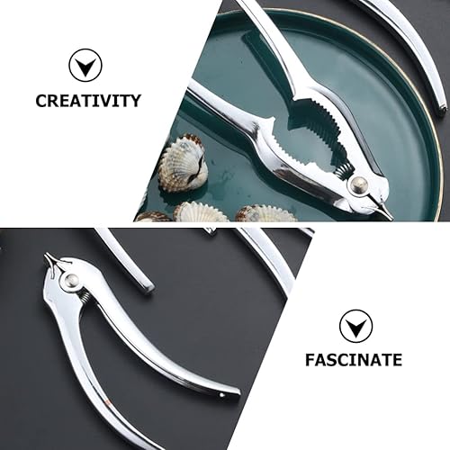 Miniatura 8 de Angoily Conchas de vieira Conchas de vieira Abridor de almejas Herramientas de arrastre de ostras Clip de almeja Abrazadera de apertura de ostras