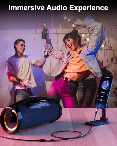 Image of FEDUS Aux Cable for Speakers, Aux Extension Cable, 3.5 mm Male to Female Audio Cable with Microphone 1 Meter TRRS 4 Pole Stereo Audio Extender Cord Aux Cable for Car, Earphone, Headphone, Phone,Tablet