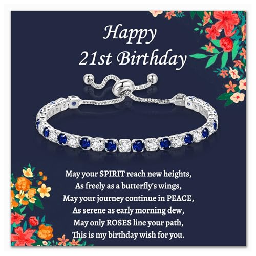 Pulseras de tenis ajustables ideales como regalos de cumpleaños para mujeres y abuelas