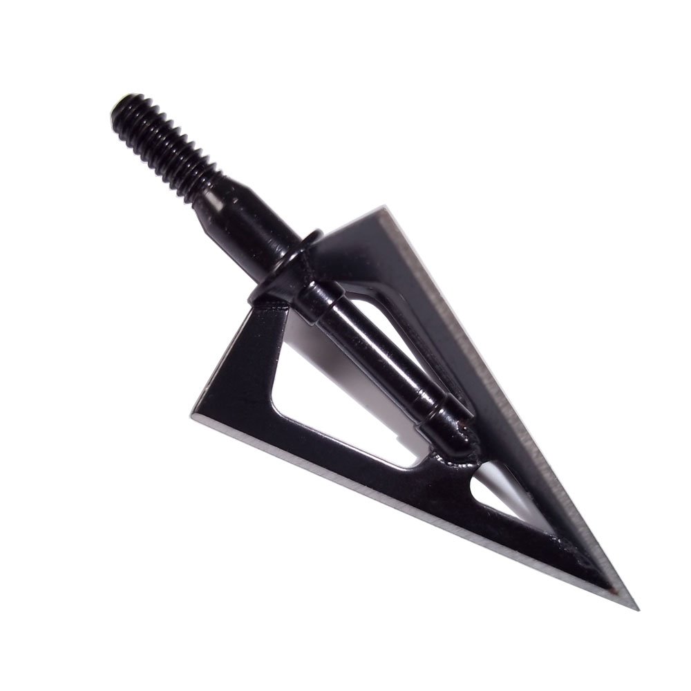 Lot de 6 têtes de chasse traditionnelles en métal à 200 grains pour arc recourbé ou composé (têtes larges + boîte