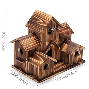 Bird House,Bird Houses for Outside Clearance,Bird House for Outside,Room for 6 Bird Families in Each,Large Bird House for Garden/Courtyard/Backyard Decor,Handmade Hummingbird House Bird HouseBird Houses for Outside ClearanceBird House for OutsideRoom for 6 Bird Families in EachLarge Bird House for GardenCourtyardBackyard DecorHandmade Hummingbird House