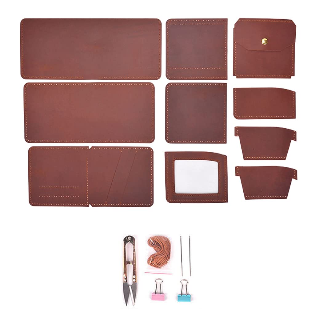 Stebcece Retro Handmade Wallet Small Coin Purse Card Holder Money Bag Craft Tool