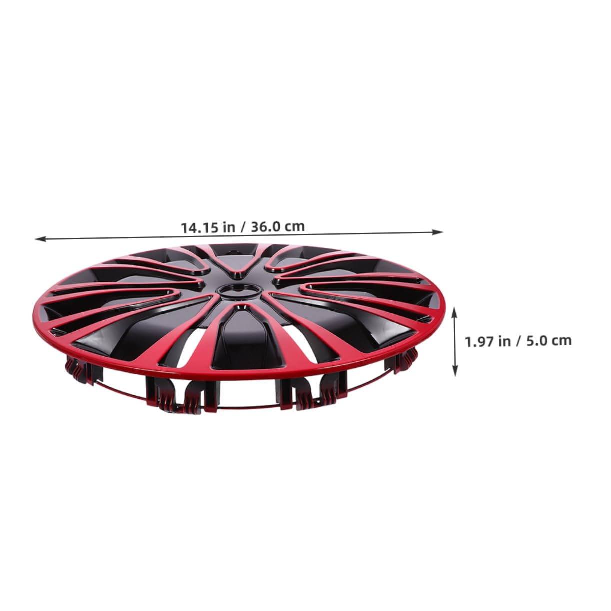OUNONA Jante Universelle De 13 Pouces pour Voitures Camions SUV Capuchon De Valve De Pneu Fluorescent Moyeu De Roue Assemblage De Jante