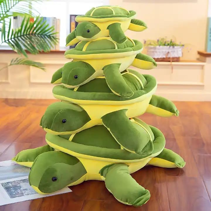 Image of CHIRKUT Turtle Soft Toys for Kids, Animal-Tortoise Teddy Bear Girls Birthday-Gift Valentine's-Gift & Decoration, Green Toy for Baby Boys & Girls, Return GiftToy for Baby Boys (TRTUL)