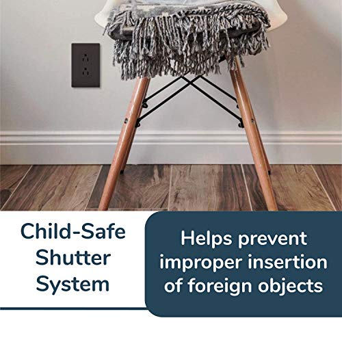 Legrand Radiant 15 Amp Decorator Receptacle Tamper Resistant Outlet, Brown, 885Trcc8 #TOP3