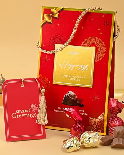 Image of Hyperfoods Wobniar Happiness Chocolates Gift Pack 180 Gram Red Bag