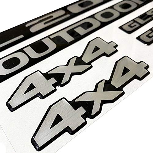 Kit Emblemas Mitsubishi L200 2011 Outdoor 4x4 Gls Resinado