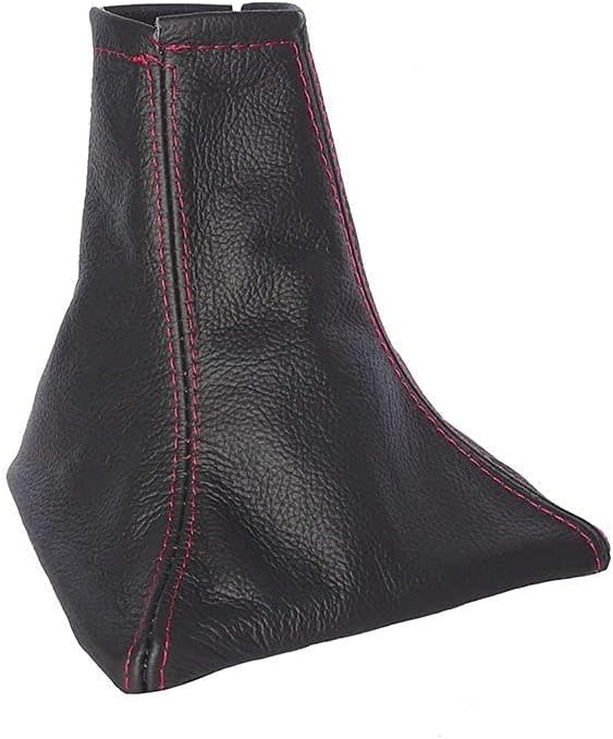 Shift Boot Compatible with Jaguar X-Type Leather Various Stitching Colour Available (Red Stitch)