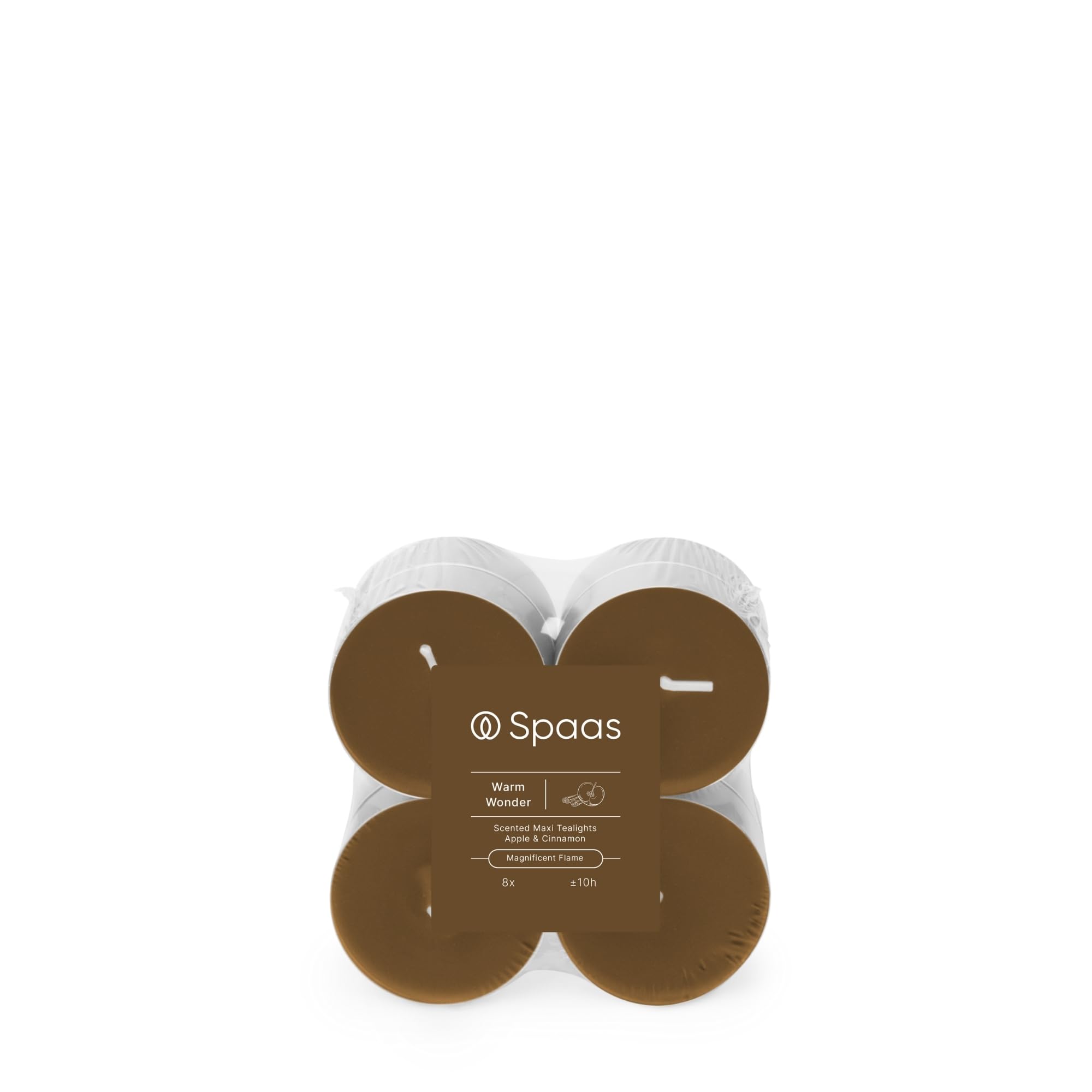 Spaas Maxi Scented Tealights flatpack x8 10h - Warm Wonder