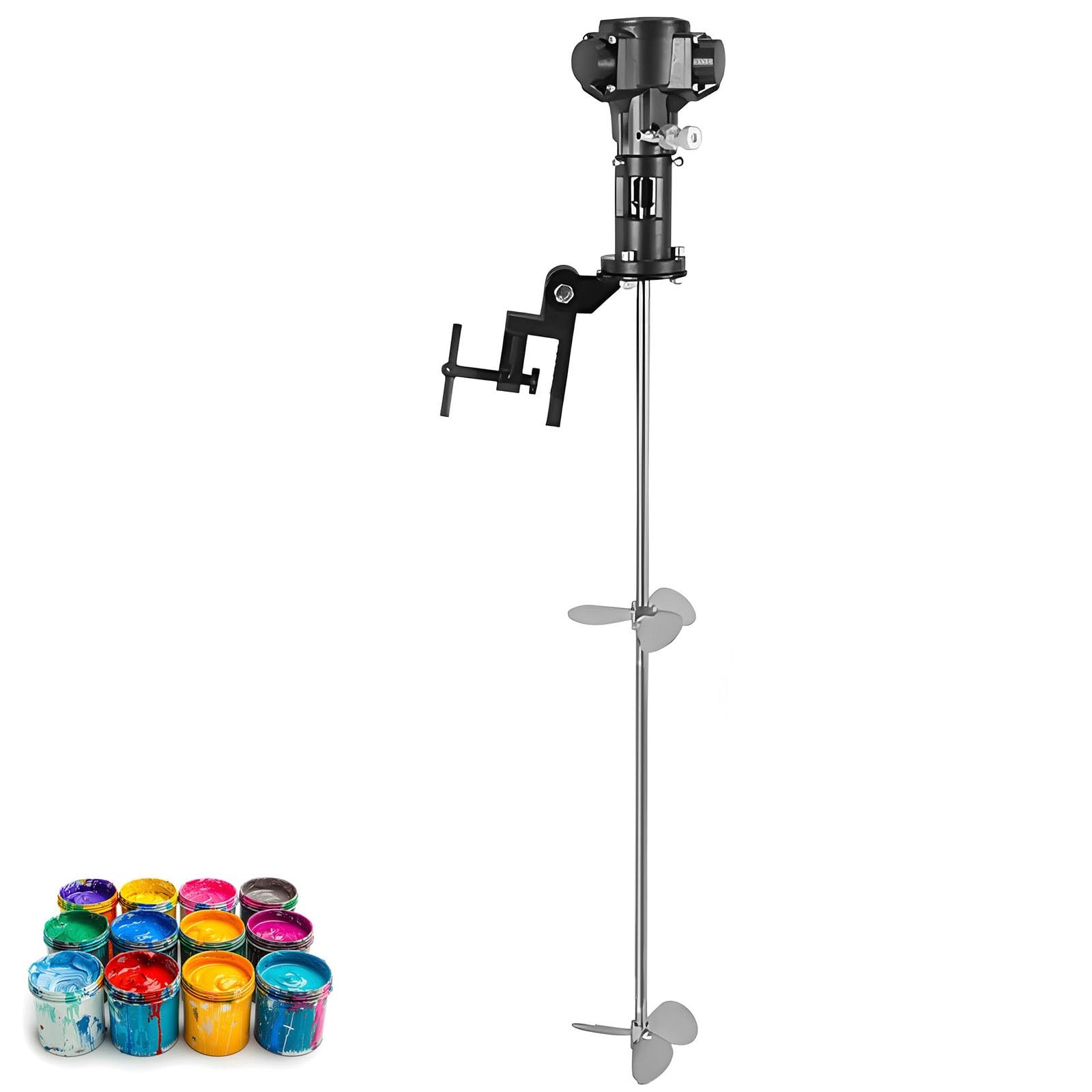 Mezclador Neumático Para Pintura 200L – Agitador Industrial Con Control De Velocidad, Motor Sin Chispas, Hélice De Acero Inoxidable – Apto Para Tintas, Adhesivos, Disolventes(50 Gallon)