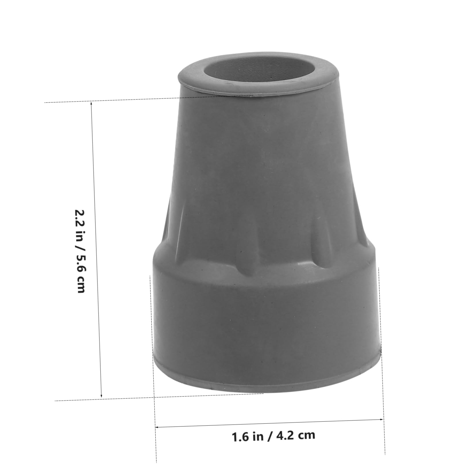 HOLIDYOYO Stability Cane Tips 2 Pcs Crutch Foot Caps Non-Skid Protection Easy to Install for Enhanced Comfort