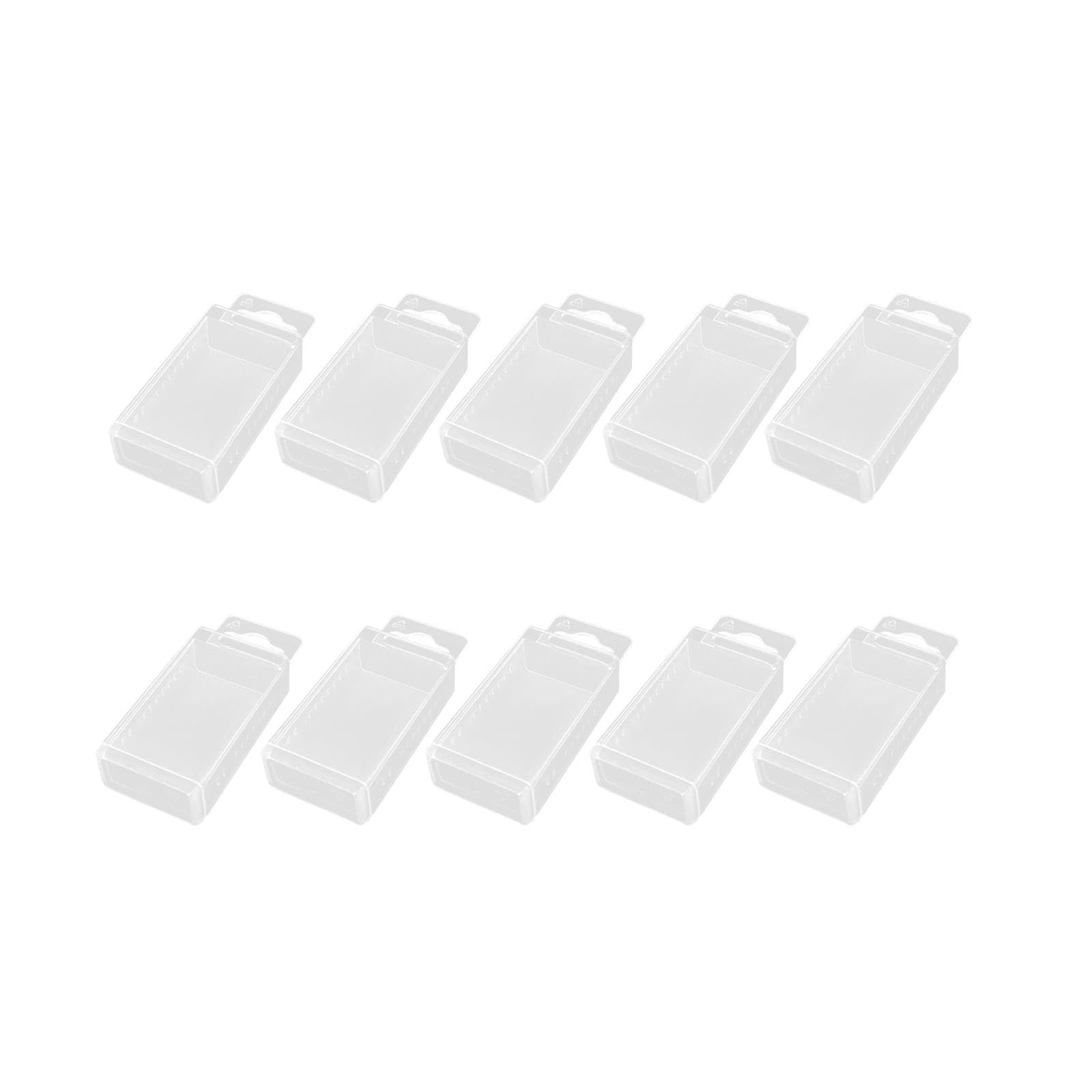 Qianly 10 Pieces Drill Bit Storage Box, Drill Bit Case, Telescopic Twist Drill Box Countersink Drill Bit Storage Container, 4.1mm 7.5mm