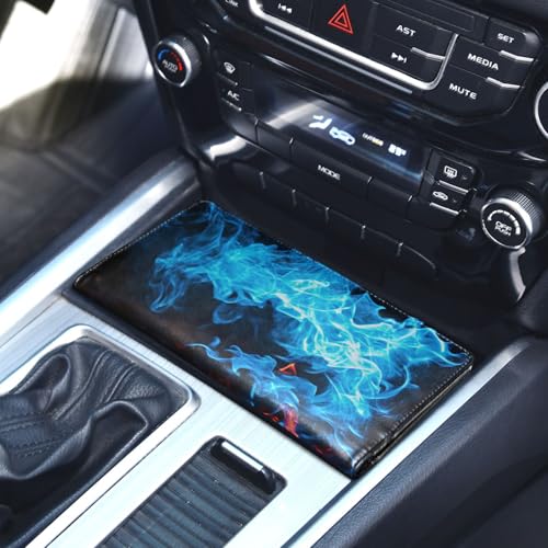 Organizador de auto piel delgada miniatura 4