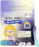 Mama's Nasal Strips for Kids, Hypoallergenic & Soft, Safe for Kids Nose Strips, Immediate Relief For Breathing and Sleeping | Easy to Use, Drug Free, and Non Toxic (24 Count, 5+ Ages, 1.73 x .55 inch)