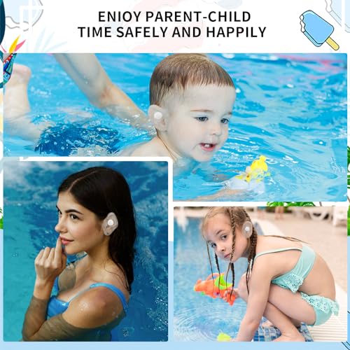 60 Stück Baby Wasserdicht Ohr Aufkleber, Ultradünne Transparente Ohrabdeckungen, Ohrenschutz Schwimmen Kinder Zum Schwimmen, Baden Und Anderen, Fersenblasenschutz Einweg-Gehörschutz Ohr Aufkleber