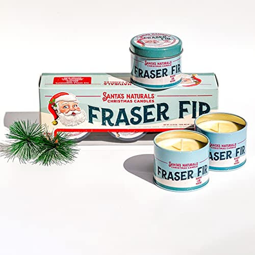 Santa's Naturals Fraser Fir Christmas Candle Trio Pack