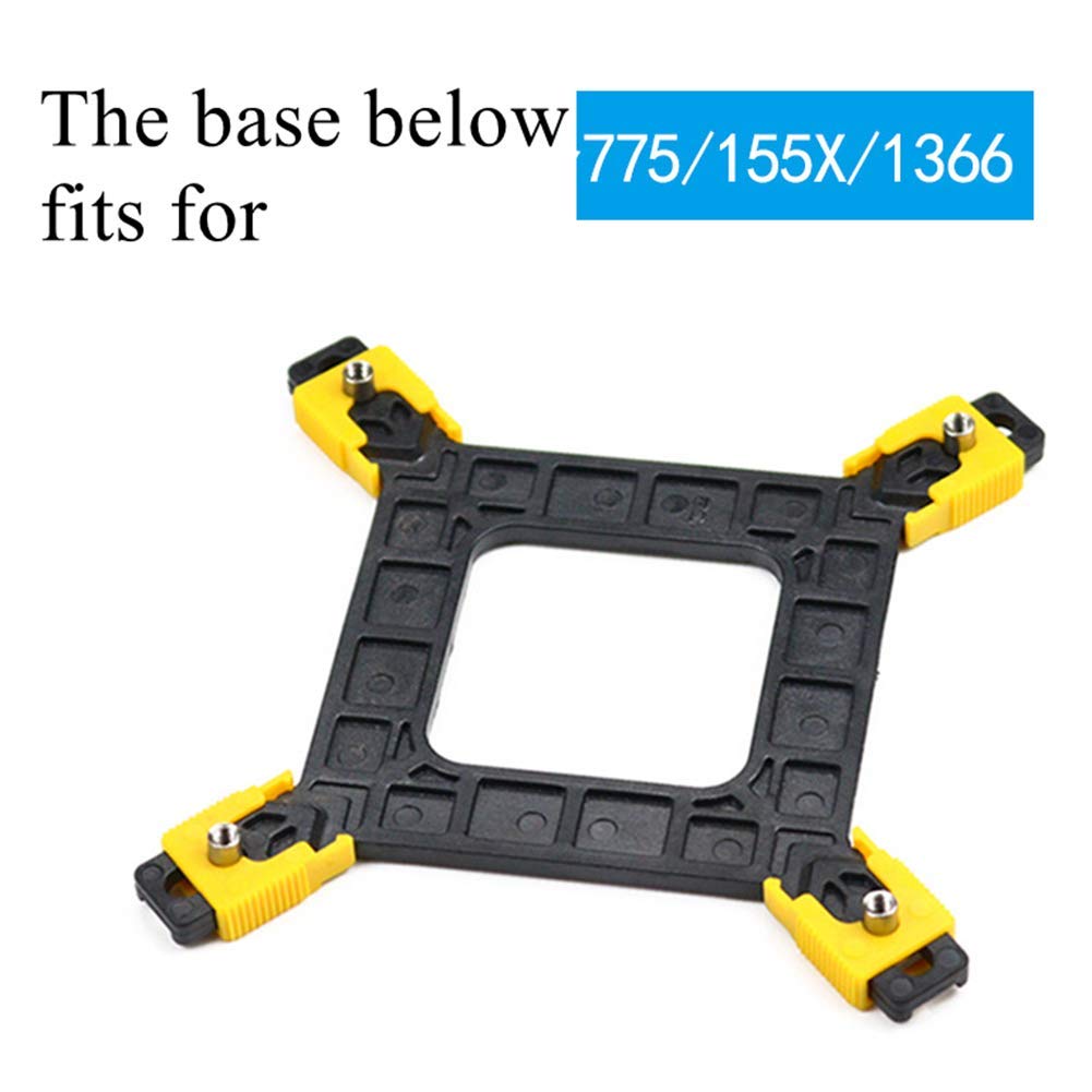LT Easiyl Staffa per ventola di raffreddamento CPU per computer desktop compatibile con LGA1700 LGA1200 LGA115x 91x13,7 mm Distanza tra i fori 75/78 mm Piastra posteriore regolabile della scheda madre