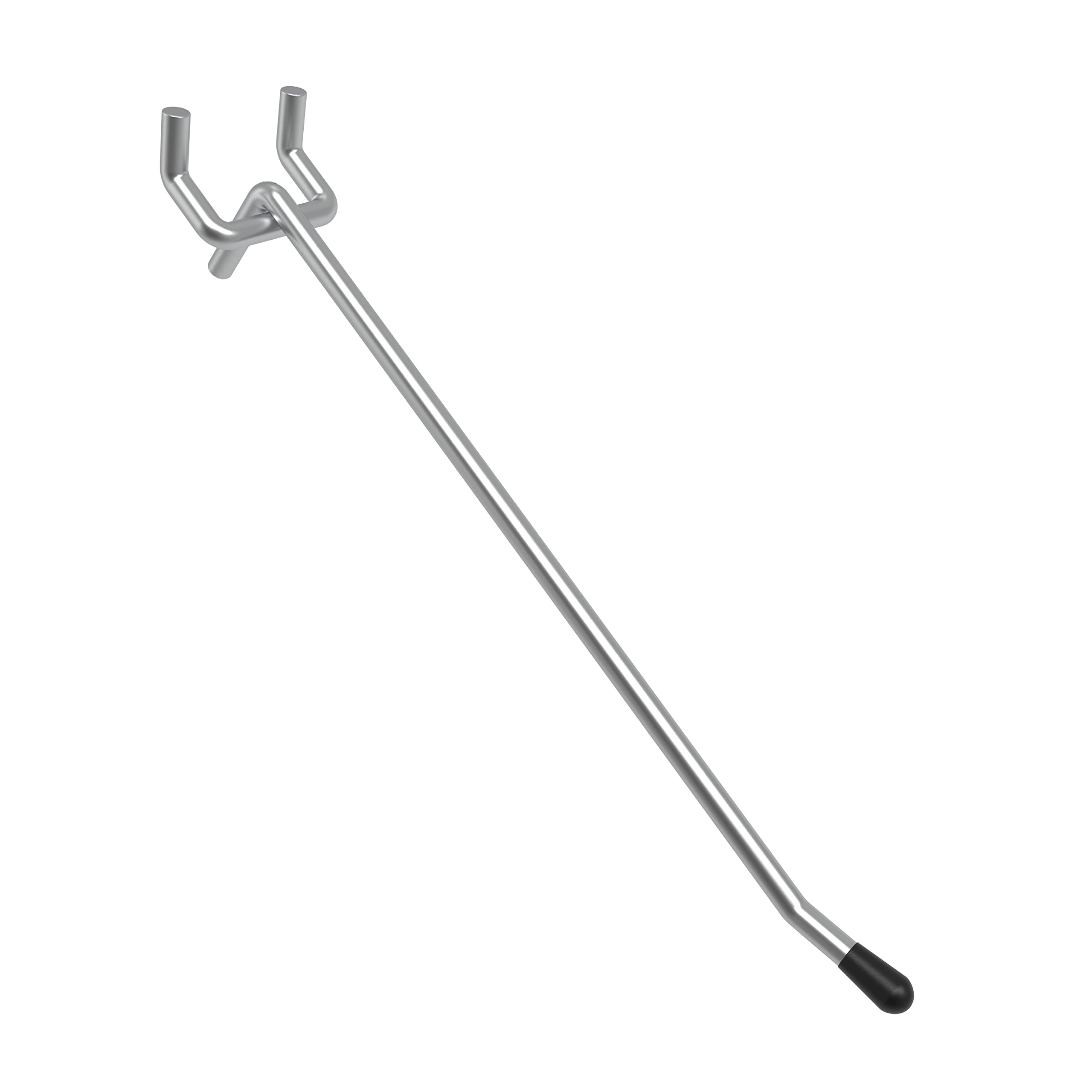 POETISKE Pegboard Hooks Shelving Fit 1/8” and 1/4” Peg Board 6 Inch Long with Rubber Tipped 50PC