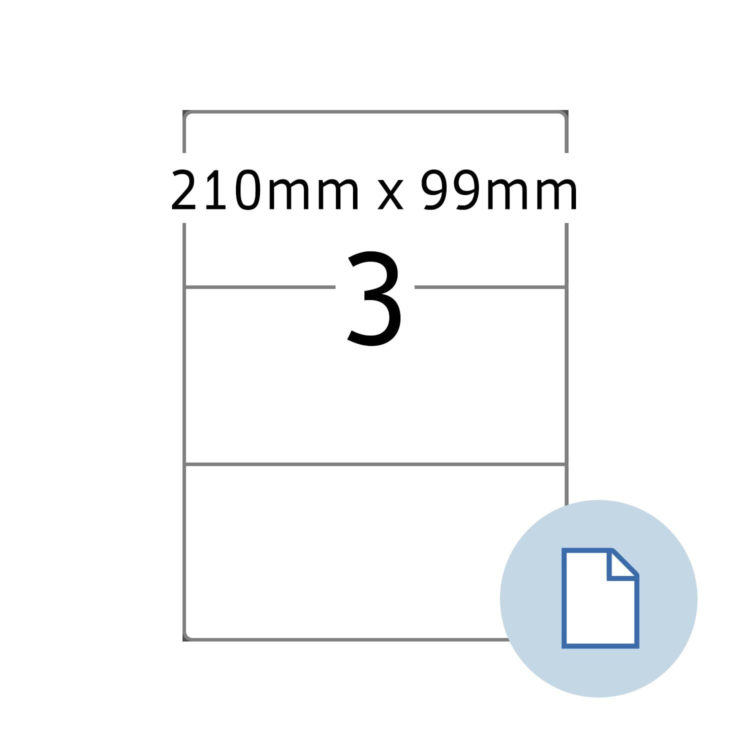 Herma 8403 Dataprint Universal Labels 210 x 99 mm – White