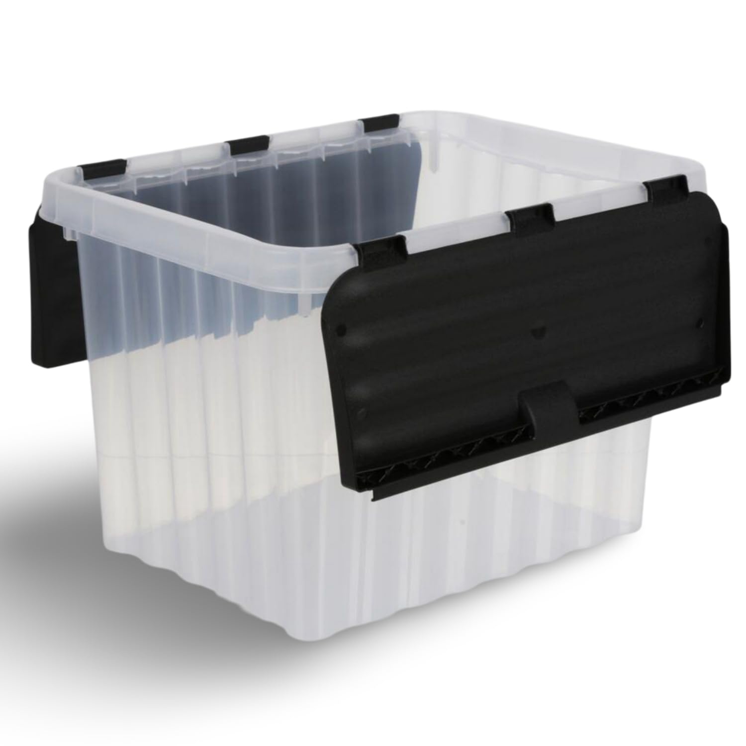 Aufbewahrungsbox 10 Liter mit Deckel 15 Stk. Kunststoff Stapelbox Organizer | Jelenia Plast, 30x23x20 cm, Ordnungsbox, Aufbewahrungskiste, Deckelbox, stapelbar, Haushalt, Keller, langlebig, vielseitig