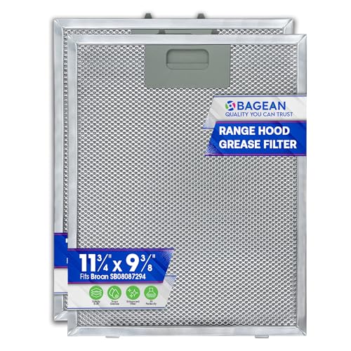 Range Hood Filter Replacement for SB08087294 11.75” x 9.40” Broan Range Hood Filter - Kitchen Exhaust Fan Aluminum Grease Filter for Range Hood - Filters Air Entering Stove Hood Vent Filter (1-Pack)