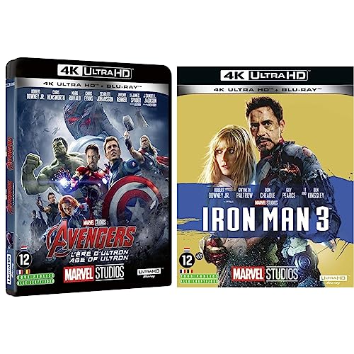 Avengers : L'ère d'Ultron [4K Ultra-HD + Blu-Ray] & Iron Man 3 [4K Ultra-HD + Blu-Ray]