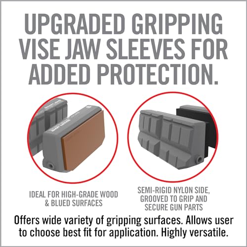 Image of Real Avid Smart Jaws | Upgraded Vise Jaws | Versatile Vise Jaw Pads for Optimal Secure Fit on Variety of Shapes and Sizes (Soft-Fit Leather Sleeves)