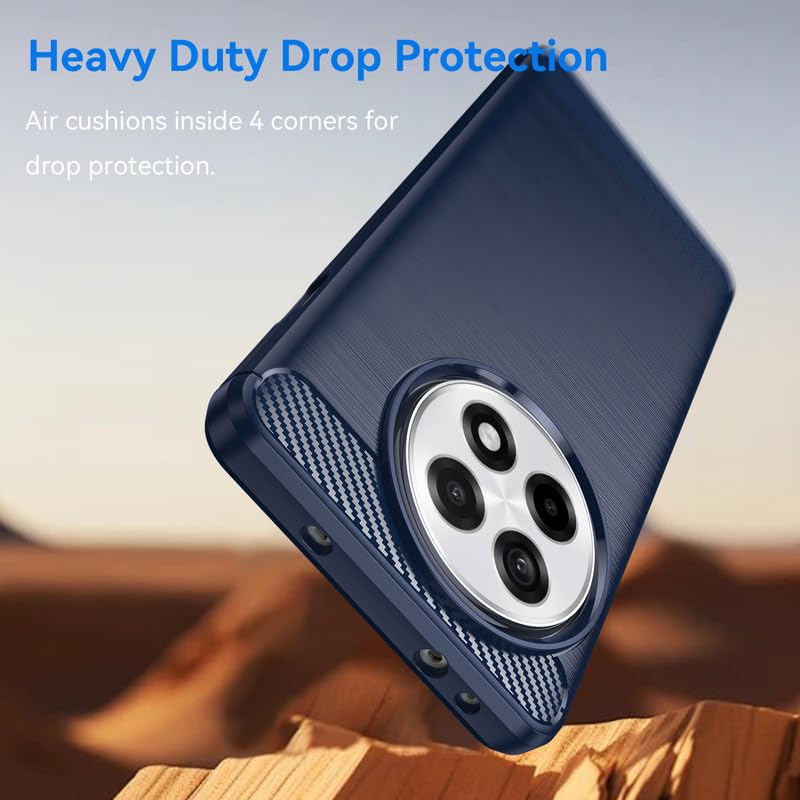 Image of Hybrid Carbon Fiber Back Case for OnePlus Ace 5 / Ace 5 Pro 5G (Blue)