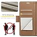 FCOZCKLOM Compatible with Samsung Galaxy S21FE Wallet Case[RFID Blocking], PU Leather Flip Cover with Kickstand Card Holder for Galaxy S21FE 5G 6.4 inch (Brown)