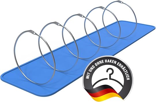 HOHAGE Goods Ring & Key Ring Large 150 mm Diameter (Pack of 5) - Versatile Metal Ring with Easy Closure - Durable Metal Rings for Opening for Versatile Uses