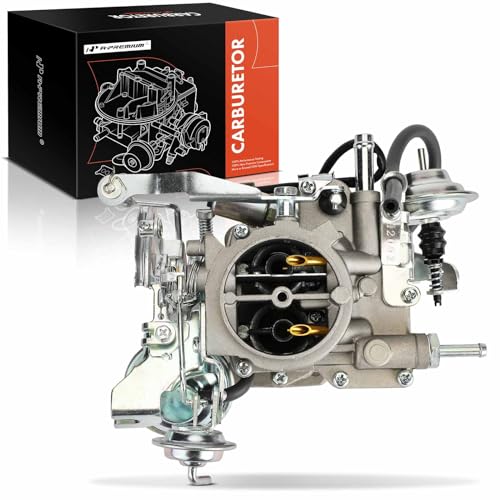 A-Premium 2 Barrel Carburetor Compatible with Toyota Corolla 1984-1987, 2E Corolla 1985-1999, Tercel/Corsa/Starlet 1984-1990, 1.3L 1.5L 1.6L 1.8L, Replace# 2110011190, 2110011191, Mechanical Choke