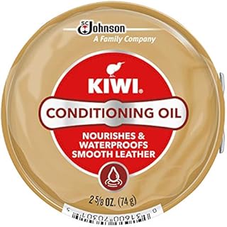 KIWI Shoe Conditioning Oil | Leather Care for Shoes, Boots, Furniture, Jacket, Briefcase and More | 2 5/8 Oz