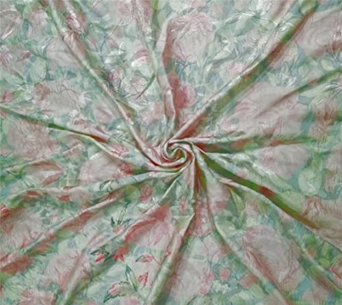 Tissu soie Dupion rose irisé 137cm anti plis pour création