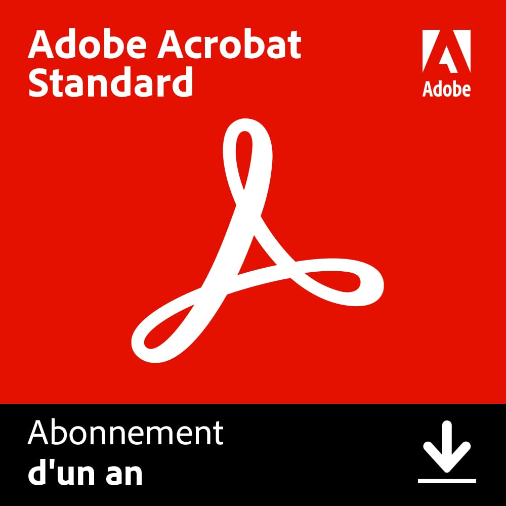 Adobe Acrobat Standard PC Mac Téléchargement