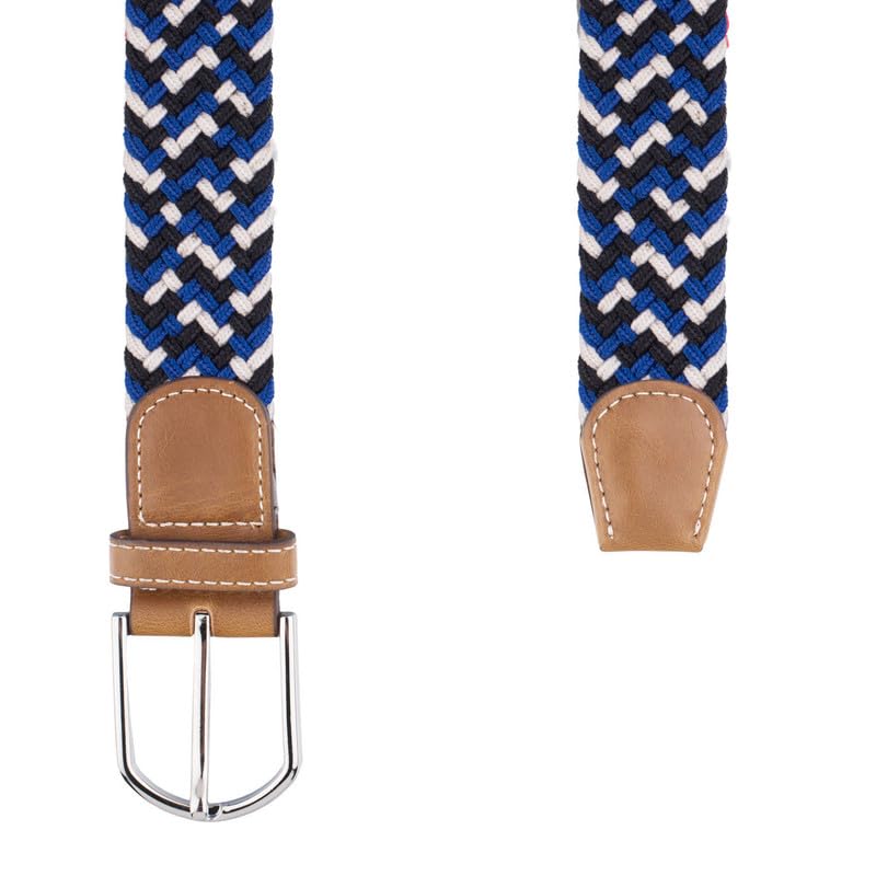 Image of The Tie Hub Unisex Stretchable Woven Fabric Belt | Adjustable, Hole-Free Design | Fits Up to 40 Inches Waist