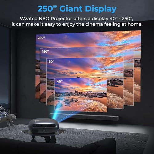 Image of TOPTRO ?13500 Lumens, Auto Focus & HDMI Arc? Smartpix Projector 4K Ultra HD Support, 1080P Native Full HD, Auto Keystone 5G WiFi BT YouTube Prime Netflix Hotstar 300 inch Screen Portable Projector, Black