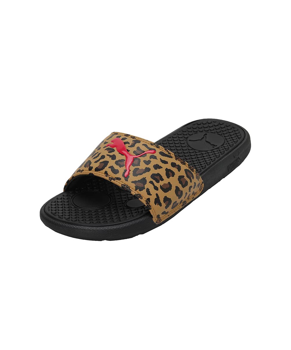 Puma Womens Cool Cat Sport Leopard Wns Black-BRIGHT ROSE Slide - 3UK (37384401) (B0BVMGJ56V) Amazon Price History, Amazon Price Tracker