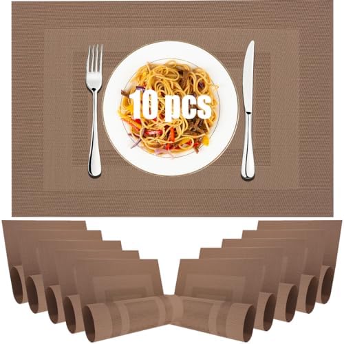 AIYMQ Manteles Individuales Para Mesa, 6PCS Tapete De Mesa Antideslizante, Resistente Calor Y