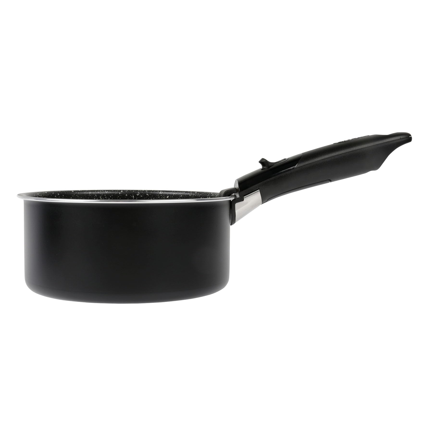 Sitram 713493 Lot de 3 Casseroles Aluminium pressé Ø 16/18/20 cm - Revêtement intérieur anti-adhésif sans PFOA - Intérieur effet Pierre - manche amovible SITRAMOVIBLE - Tout feux dont induction